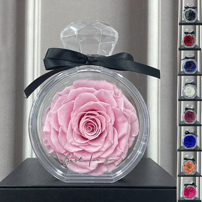 Eternal Flower Ornaments Transparent Rose Gift Box Havenly Meadows